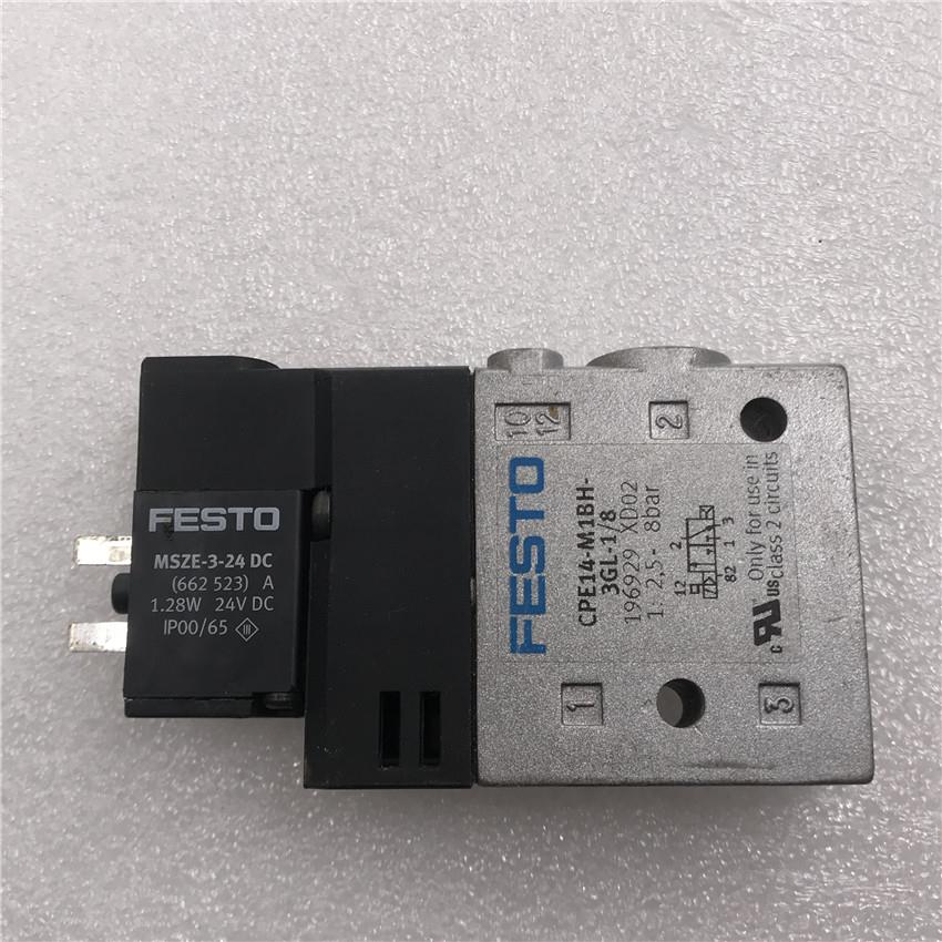费斯托FESTO电磁阀CPE14-M1BH-3GL-18+MSZE-3-24DC 实拍