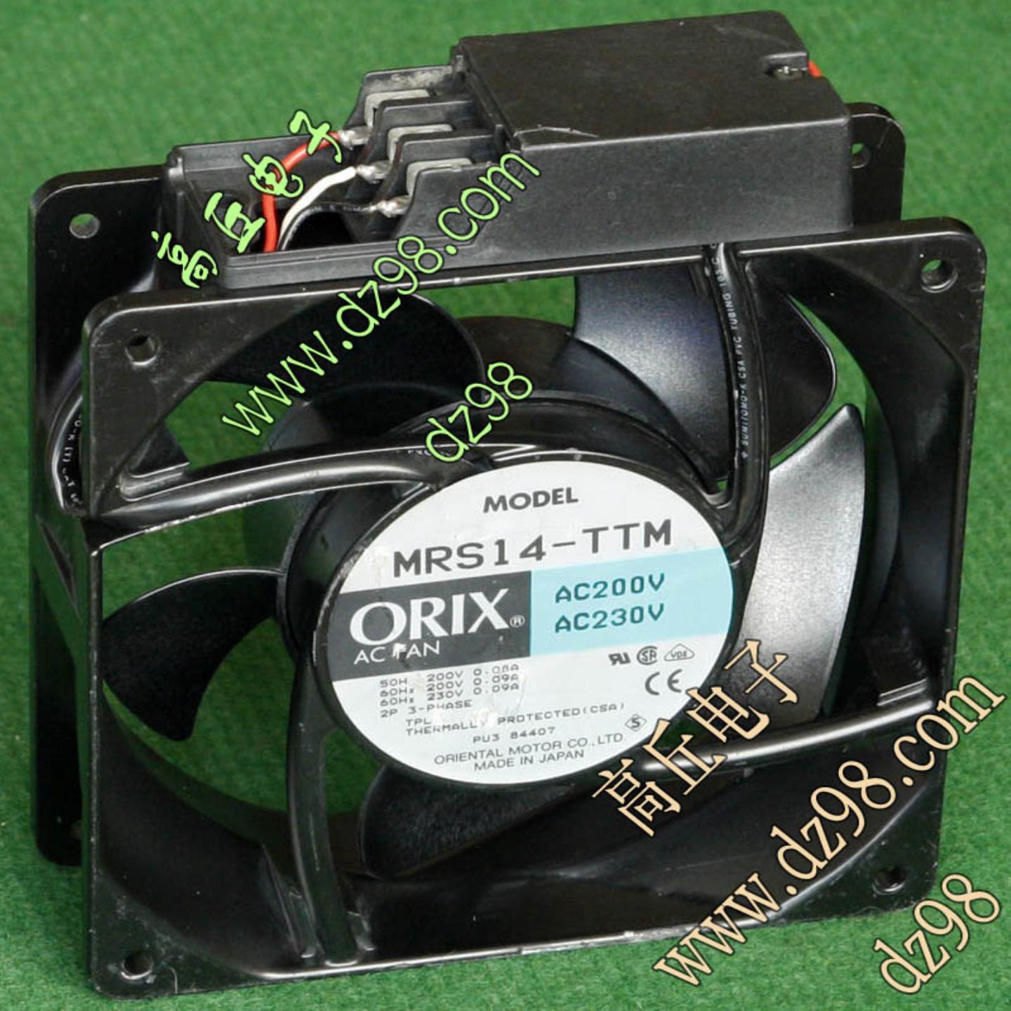 原装拆机 ORIX MRS14-TTM 交流200V-230V 滚珠轴承交流风扇