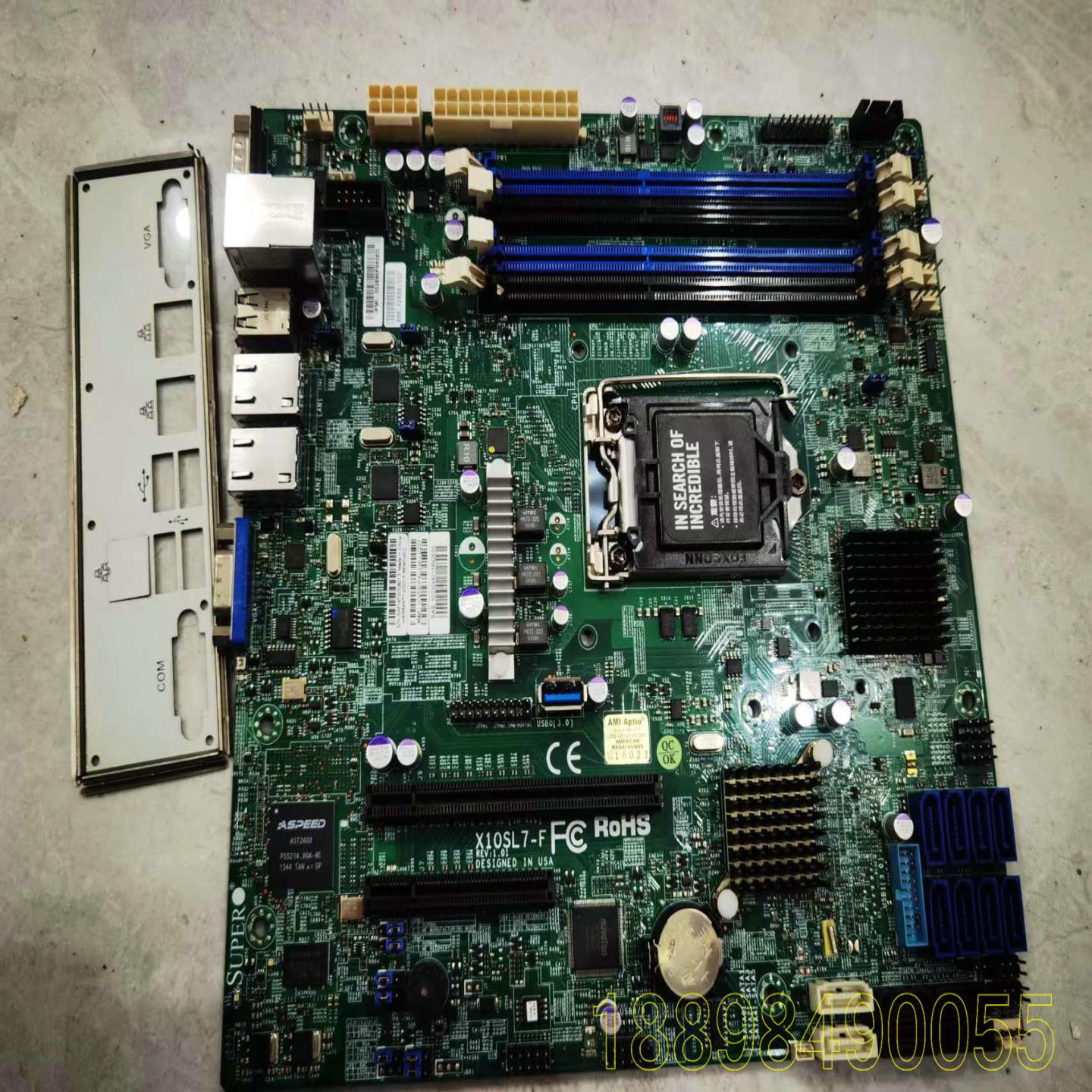 超微 X10SL7-F 单路服务器主板 1150针 集成LSI 2308 8口SAS