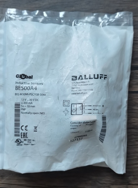 正品 巴鲁夫 BES00A4接近开关BES M30MI-PSC10B-S04K现货