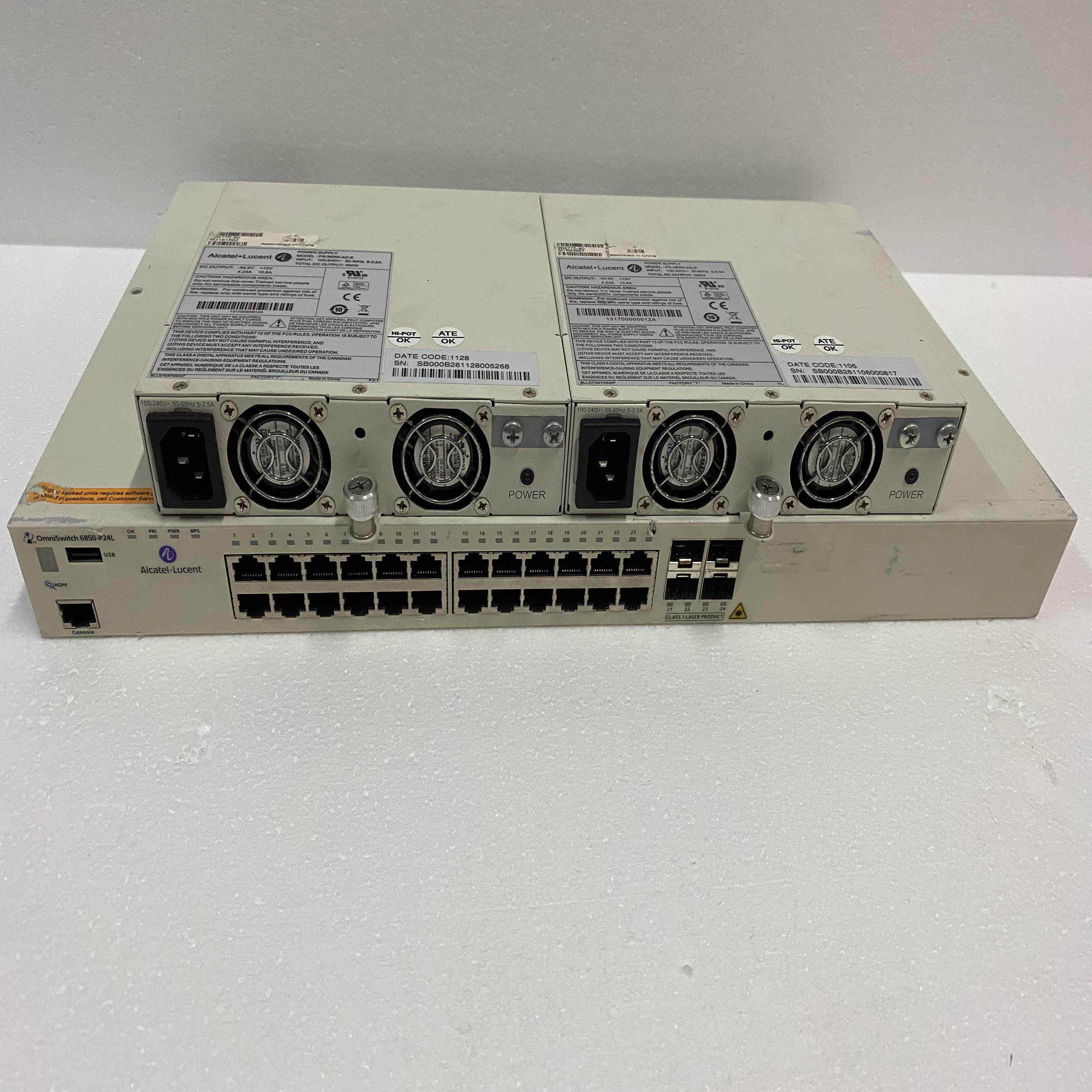 阿尔卡特Alcatel OS6850-P24L 24口千兆POE供电交换机 测试好,电子元器件市场,其它元器件,淘宝优惠券,粉丝福利购,淘宝优惠卷