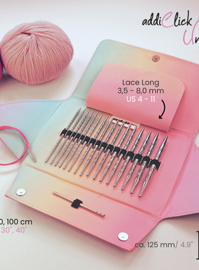 addi环针套装6080100cm环形针毛衣针650可拆卸720进口740编织工具