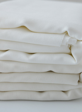 40支60支全棉布料手工diy婴童服装尿布口水巾纯棉本白色双层纱布