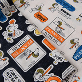 布料夏季 宝宝儿童机车帽小狗 卡通纯棉棉布全棉面料夏天手工服装