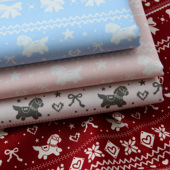 20支纯棉平纹布料生肖卡通年服春节手工DIY服装 红包棉布红色马年