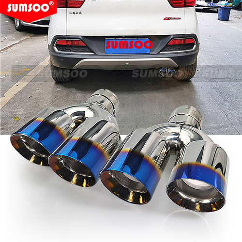 正品Sumsoo不锈钢尾管烤蓝