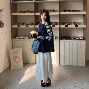 春季新款卫衣半身裙两件套装7269P165控268图片