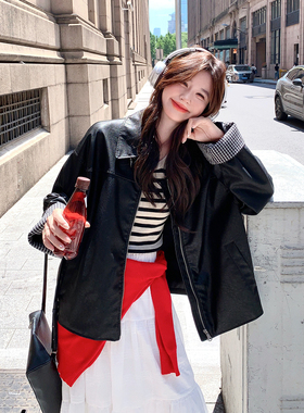 现货 春季新款皮衣外套7009p155控238