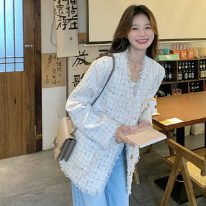现货 春秋季新款韩版小香风外套女133-5816P145控218图片