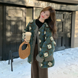 现货冬季新款两面穿羊羔毛保暖外套7222P185控288，女装棉衣/棉服，浙宝133