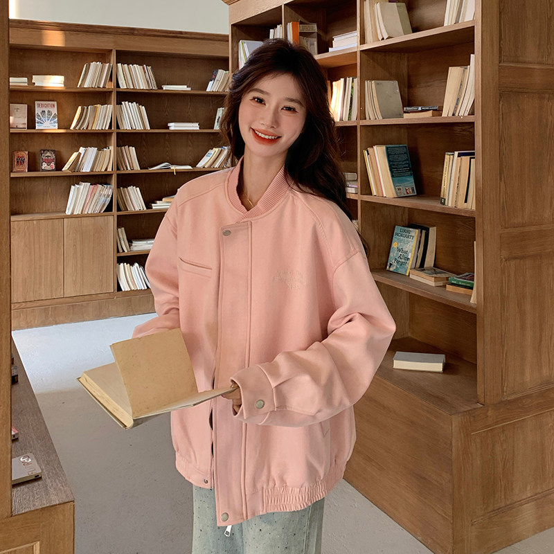 现货新款拼色两穿棒球服外套133-8025P145控218,女装短外套,浙宝133