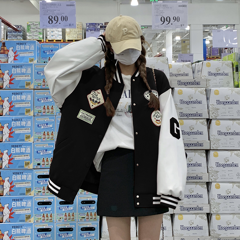 现货数据好春秋新款宽松棒球服外套8616P145控198,女装短外套,浙宝133