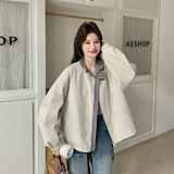 春季新款拼接抽绳花瓣领短外套7280-P165控268，女装短外套，浙宝133