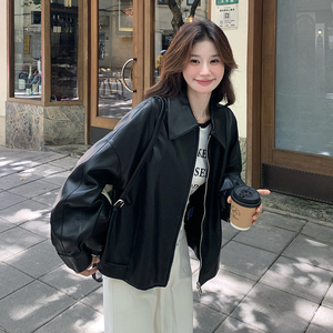 现货 数据好 新款PU皮衣短外套133-5815P145控218图片
