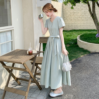 现货 收到短袖连衣裙衬衫裙2653-P130控188