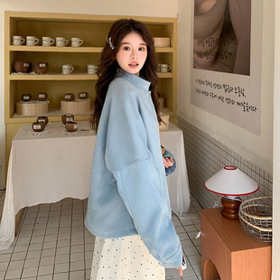 大货已出 2025蓝色麂皮皮衣短外套8020P145控218