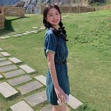 现货夏季薄款牛仔连衣裙133-8576P120控178，女装连衣裙，浙宝133