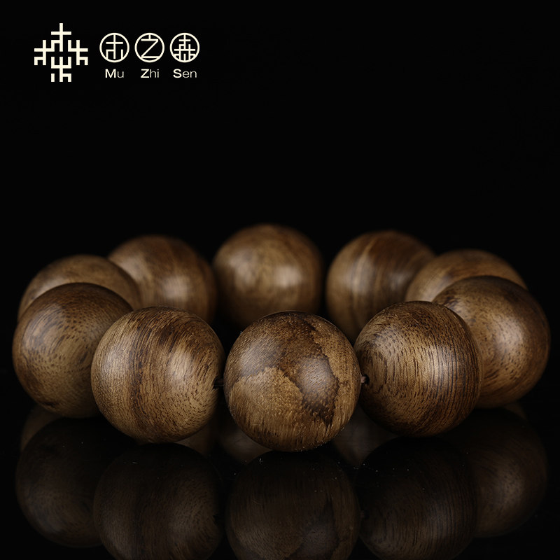 [명향애호복지] 인도네시아 고산토 가라앉는 호랑이줄무늬 고재료 충실 침향팔찌 25MM*10개입