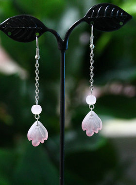 原创古装电视剧耳坠 古风长款耳环汉服耳饰 手工古典耳钩R020013