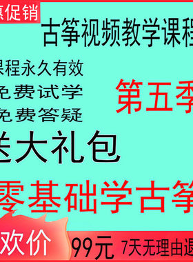 古筝视频课程教程零基础入门考级在线培训网络视频教学袁莎初学