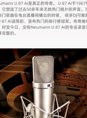 Neumann/诺音曼 U87AI
