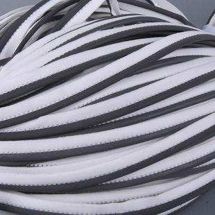 厂家瑜珈服弹力反光包边条 反光弹力超声波包边带 服装辅料包边绳