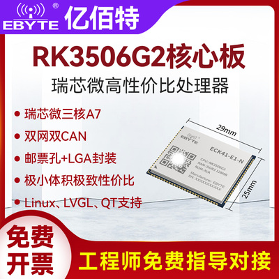 瑞芯微RK3506G邮票孔LGA核心板