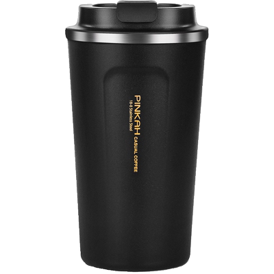 PINKAH品家家品380ml简约咖啡杯办公室马克杯车载316不锈钢保温杯