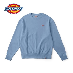 春秋毛圈棉圆领长袖 情侣装 多色小标卫衣 男女同款 Dickies潮牌正品