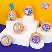 零基础入门初学上下来回拉动yoyo儿童益智玩具木制悠悠溜溜球