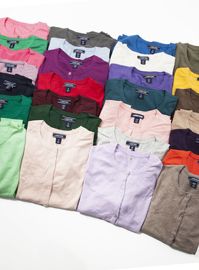 无悔剁手！出口单圆领尾货女装针织衫开衫超大码加肥加大050格