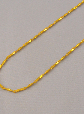 新款沙金色女款项链细款女生项链秀气十足久不掉色款送闺蜜送女友