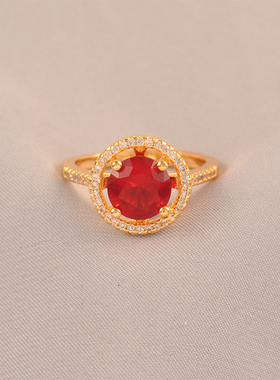 时尚红色闭口女款百搭简约休闲