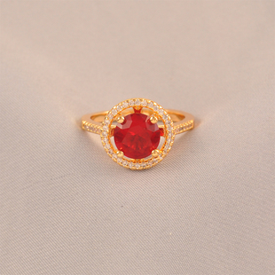 2025玫瑰新款戒指简约休闲铜镀金女款戒指红色百搭时尚指环闭口