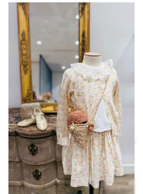 法系小樱桃 海岛棉针织 一起过节！开衫 童装不退～huan 介意勿拍