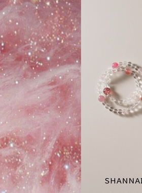 shannai原创天然白水晶多宝手串