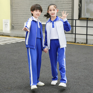 深圳校服小学生制服秋冬长袖班服运动套装男女款外套长裤班服外套