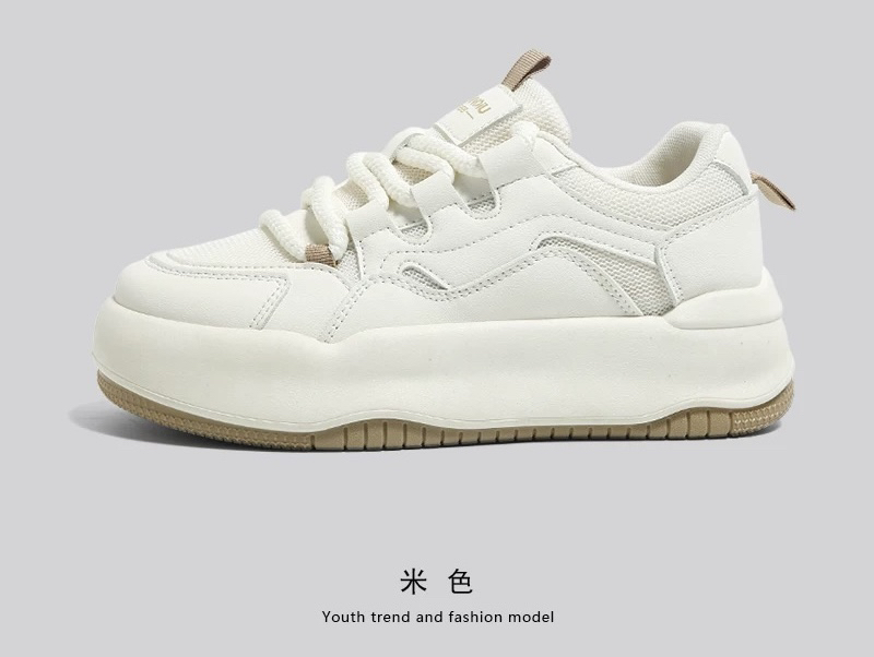 厚底增高小白鞋女春秋季新款爆款百搭大头鞋子女休闲运动板鞋