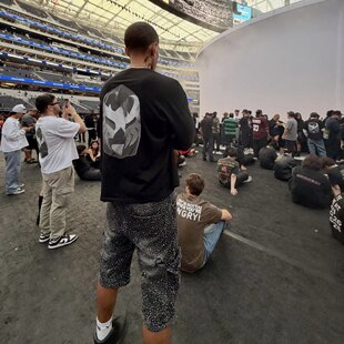 Yeezy侃爷KanyeBully洛杉矶周边美式重磅宽松面罩五角星长袖T恤