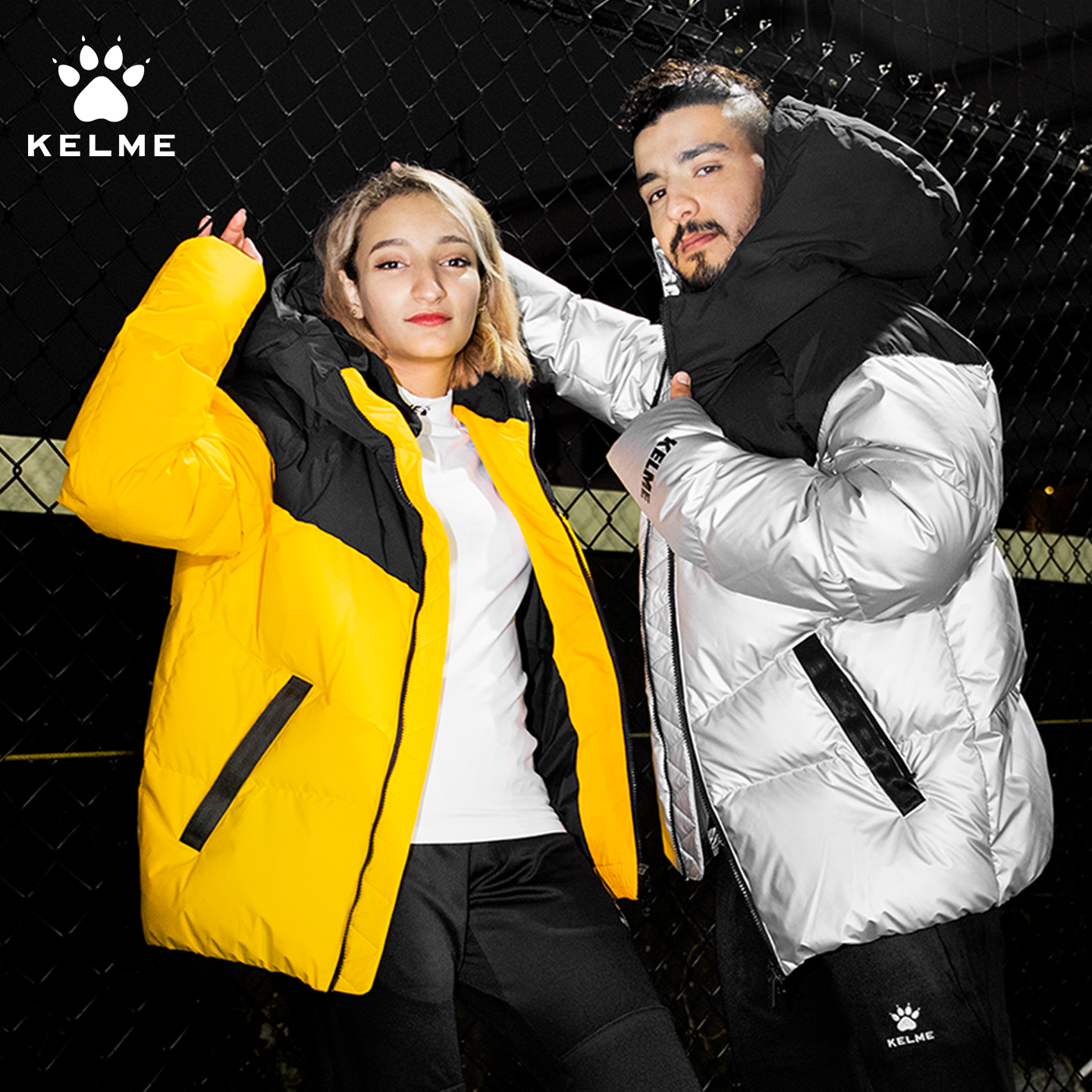 卡尔美短款休闲保暖轻薄羽绒服