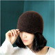 冬季 貂绒棉小檐帽 厚款 保暖帽男女包头帽手工帽子土豆夫人原创