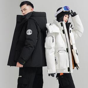 标羽绒服男女同款工装运动登山服中长款冬季冲锋衣防寒外套P220图片
