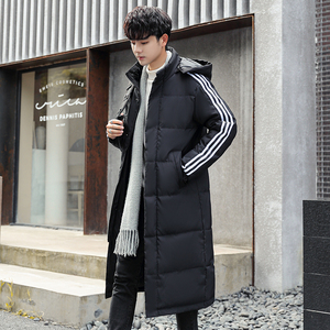 二开定制LOGO中长款连帽羽绒服男士新款加厚防风防寒外套898-P120图片