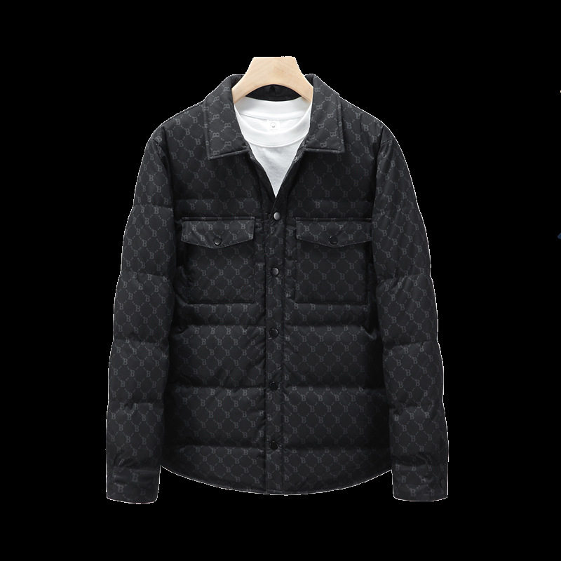 2025冬季新款男士潮牌白鸭绒羽绒服青年时尚夹克外套男H328-P130,男装羽绒服,星座1210A