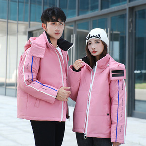 光板定制羽绒服男时尚加厚保暖简约情侣男女百搭羽绒服yr249-P100图片