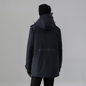 外贸大码中长款羽绒服爸爸工作服老年羽绒服男加厚外套2307-P240图片