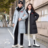 标50%白鸭绒羽绒服定制可二开工装连帽外套男女中长款外套P160，男装羽绒服，星座1210A