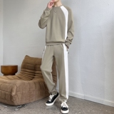 纯棉春秋季新款卫衣男生青少年休闲运动圆领长袖两件套男tz32-P95，男装卫衣，星座1210A