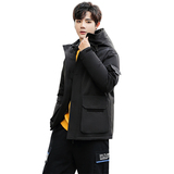 现货男士短款连帽修身工装羽绒服男冬装外套男加厚羽绒服057-P70，男装羽绒服，星座1210A