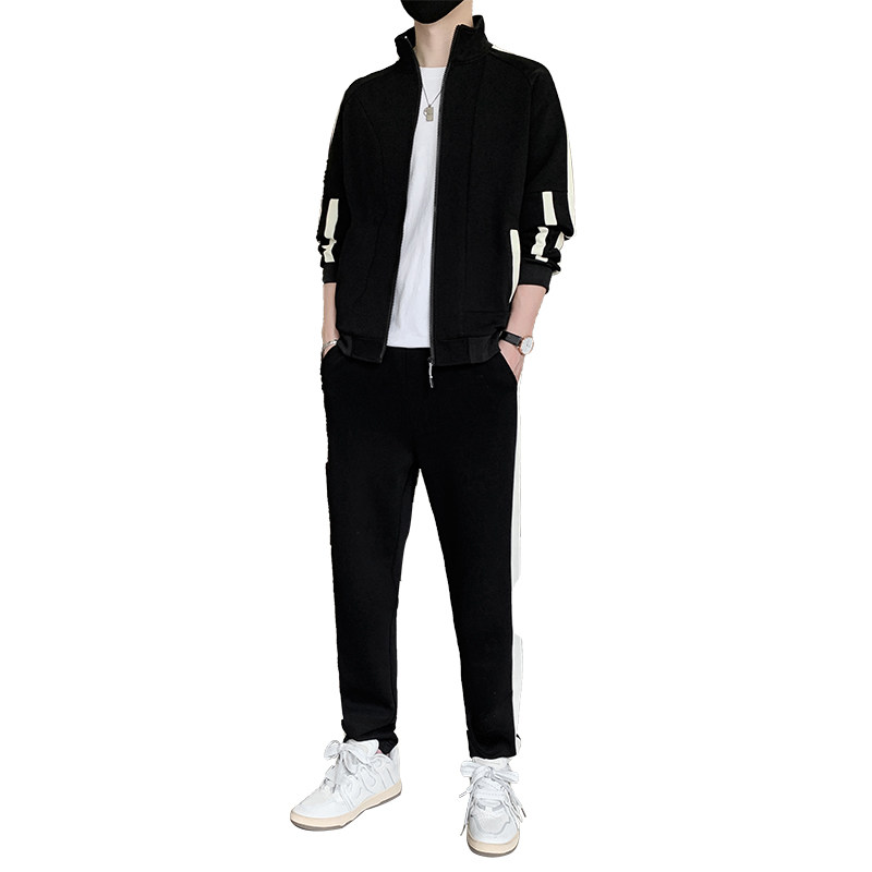 60%棉40%聚酯纤维运动套开衫卫衣外套两件套男TZ015-P95加绒P115,男装T恤,星座1210A